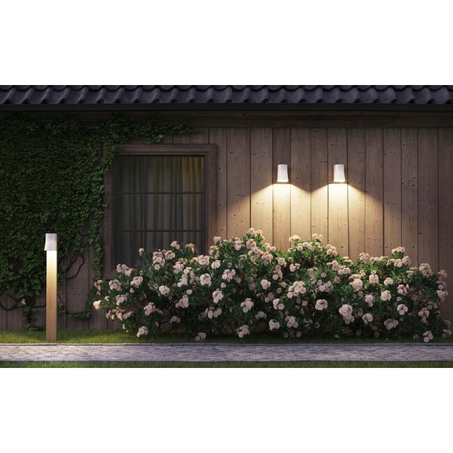 Beacon wandlamp Teak - Porselein