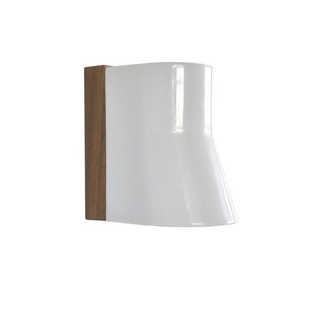 Beacon wandlamp Teak - Porselein