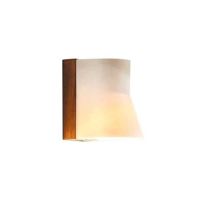 Beacon wall lamp Teak - Porcelain