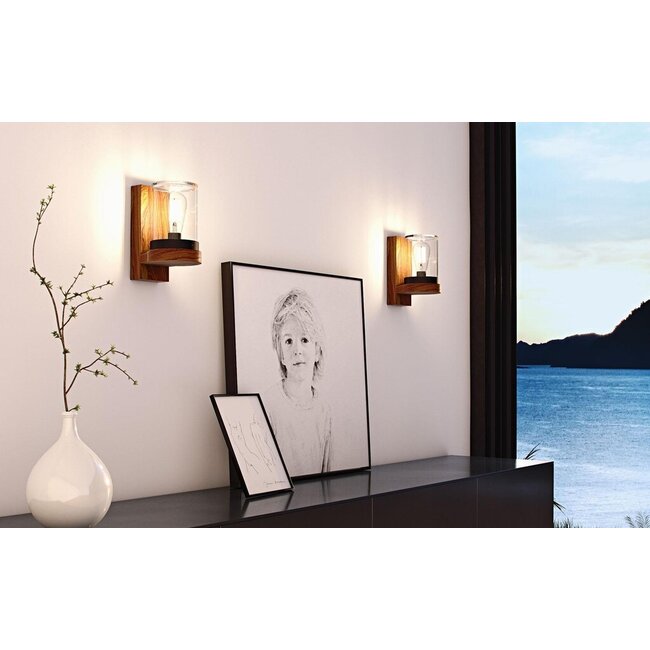 Applique Cloche Teck - Verre