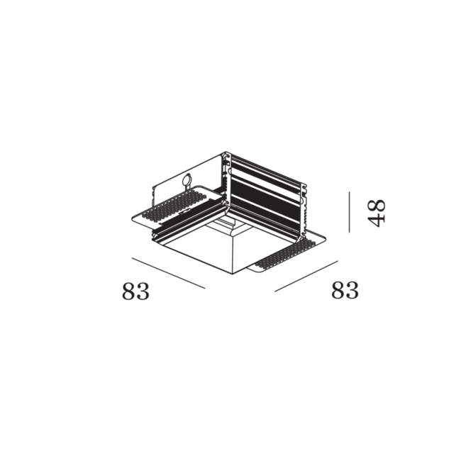 Spot encastrable Strange/Sneak 1.0 TRIM Plasterkit Alu