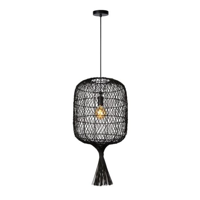 GARVE - Lampe à suspension - Ø 40 cm - 1xE27 - Noir - 03436/40/30