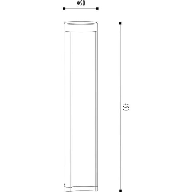 COMBO - Sokkellamp Buiten - Ø 9 cm - LED - 1x9W 3000K - IP54 - Zwart - 27874/45/30