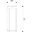 COMBO - Pedestal lamp Outdoor - Ø 9 cm - LED - 1x7W 3000K - IP54 - Black - 27874/25/30