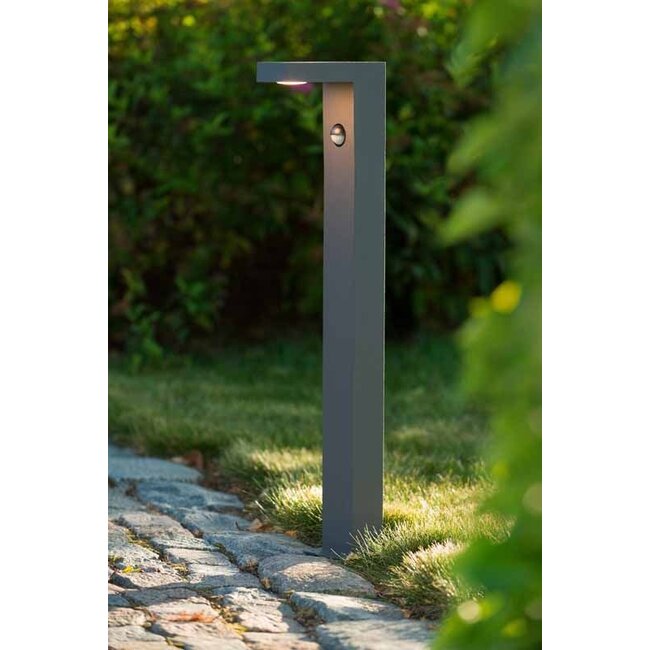 Lucide TEXAS-IR - Pedestal lamp Outdoor - LED - 1x8W 3000K - IP54 - Anthracite - 28851/61/30