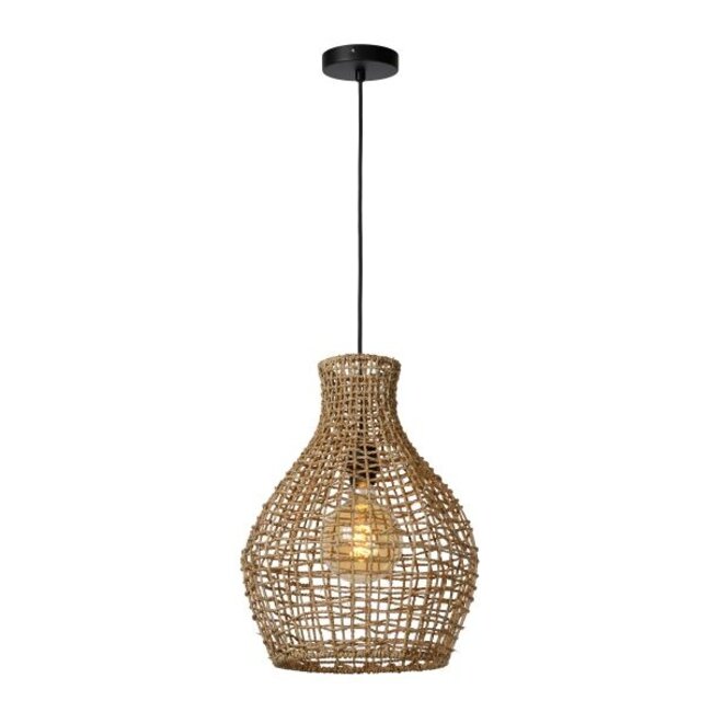 ALBAN - Hanglamp - Ø 35 cm - 1xE27 - Licht hout - 03438/35/72