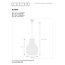 ALBAN - Hanging lamp - Ø 35 cm - 1xE27 - Black - 03438/35/30