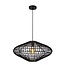 Lucide MAGALI - Pendant lamp - Ø 56 cm - 1xE27 - Black