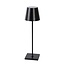 JUSTIN - Lampe de table d'extérieur - Ø 11 cm - LED à intensité variable - 1x2,2 W 3000 K - IP54 - Noir - 27888/04/30