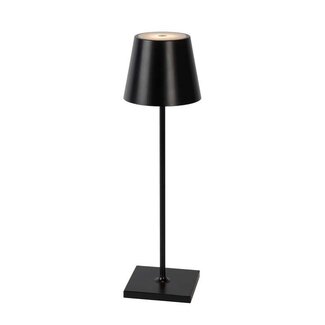 Lucide JUSTIN - Lampe à poser Extérieur - Ø 11 cm - LED Dim. - 1x2.2W 3000K - IP54 - Noir - 27888/04/30