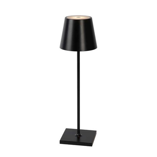 Lucide JUSTIN - Lampe à poser Extérieur - Ø 11 cm - LED Dim. - 1x2.2W 3000K - IP54 - Noir - 27888/04/30 Lucide JUSTIN - Lampe à poser Extérieur - Ø 11 cm - LED Dim. - 1x2.2W 3000K - IP54 - Noir - 27888/04/30