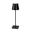 JUSTIN - Lampe de table d'extérieur - Ø 11 cm - LED à intensité variable - 1x2,2 W 3000 K - IP54 - Noir - 27888/04/30