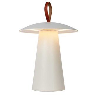 Lucide LA DONNA - Lampe de table Outdoor - Ø 19,7 cm - LED Dim. - 1x2W 2700K - IP54 - 3 StepDim - Blanc - 27500/02/31