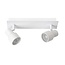 SIRENE-LED - Ceiling spotlight Bathroom - Ø 10 cm - LED Dim. - GU10 - 2x5W 3000K - IP44 - White - 17948/10/31