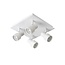 SIRENE-LED - Plafondspot Badkamer - Ø 10 cm - LED Dimb. - GU10 - 4x5W 3000K - IP44 - Wit - 17948/20/31