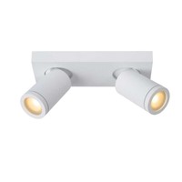 TAYLOR - Ceiling spotlight Bathroom - LED Dim to warm - GU10 - 2x5W 2200K/3000K - IP44 - White - 09930/10/31