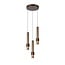 Lucide MARGARY - Suspension - Ø 28 cm - LED - 3x5W 2700K - Café - 24402/15/96