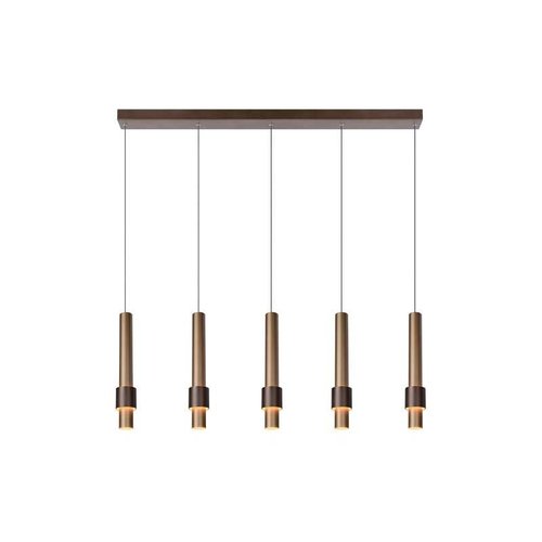 Lucide MARGARY - Suspension - LED - 5x4,2W 2700K - Café - 24402/30/96 Lucide MARGARY - Suspension - LED - 5x4,2W 2700K - Café - 24402/30/96