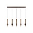 MARGARY - Pendant lamp - LED - 5x4.2W 2700K - Coffee - 24402/30/96