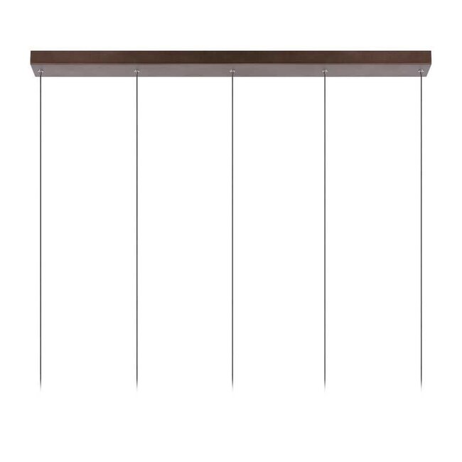 MARGARY - Hanglamp - LED - 5x4.2W 2700K - Koffie - 24402/30/96