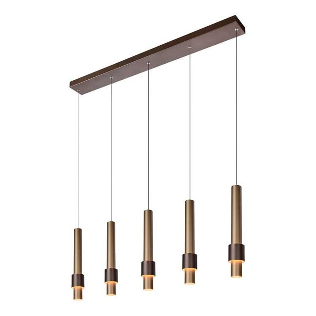 MARGARY - Pendant lamp - LED - 5x4.2W 2700K - Coffee - 24402/30/96
