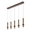MARGARY - Pendant lamp - LED - 5x4.2W 2700K - Coffee - 24402/30/96
