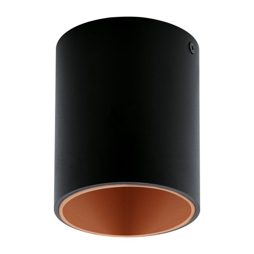 EGLO Led opbouwspot Polasso Zwart/Koper EGLO Led opbouwspot Polasso Zwart/Koper