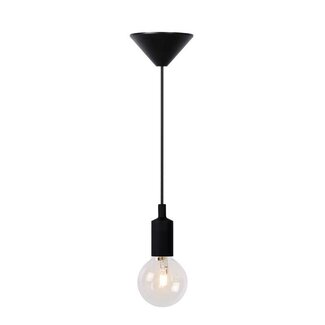 Lucide FIX - Lampe à suspension - Ø 10 cm - 1xE27 - Noir - 08408/01/30