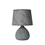 RAMZI - Lampe à poser - Ø 18 cm - 1xE14 - Gris - 47506/81/36