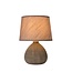 RAMZI - Lampe à poser - Ø 18 cm - 1xE14 - Marron - 47506/81/43