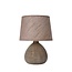 RAMZI - Lampe à poser - Ø 18 cm - 1xE14 - Marron - 47506/81/43