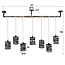 Pendant lamp 7L twist wrap XL