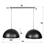 Hanging lamp 2x Ø60 Dome