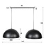 Hanglamp 2x Ø60 Dome