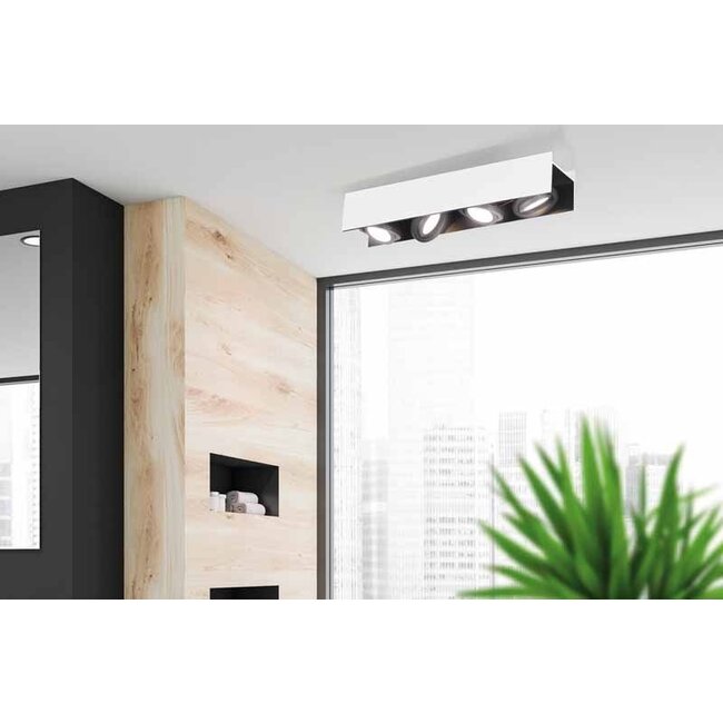 Spot LED mural/plafonnier Vidago 4 lumières 39318