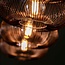 Hanging lamp 4x Ø35 disk wire copper twist