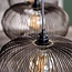 Hanging lamp 4x Ø35 disk wire copper twist