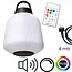 Joey Straight LED Outdoor hanging lamp white with BT speaker 05-9710-31