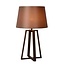 Lucide COFFEE - Lampe à poser - Ø 38,5 cm - 1xE27 - Marron - 31598/81/97