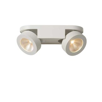 Lucide MITRAX - Spot mural - LED Dim. - 2x5W 3000K - Blanc - 33258/05/31