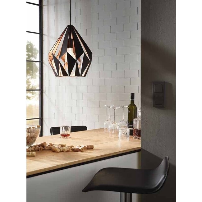 Hanglamp Carlton Zwart 49254