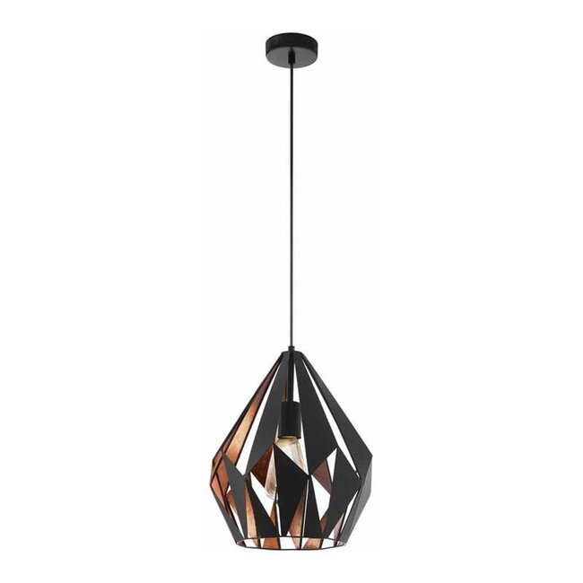 Hanglamp Carlton Zwart 49254