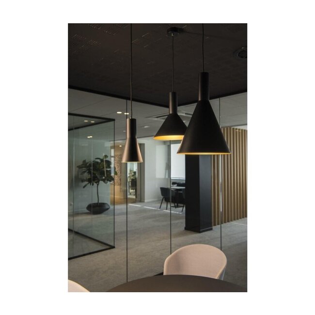 Hanglamp Phelia M Zwart / Goud 1002949