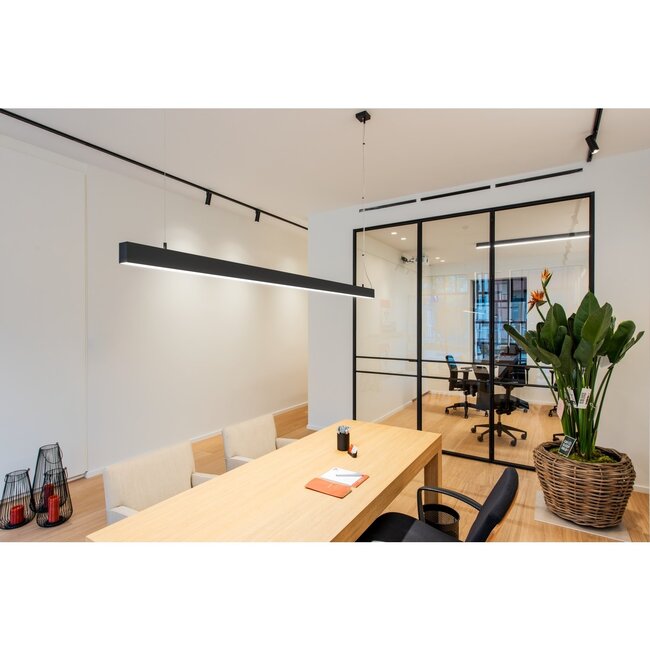 Pendant lamp 2m LED Glenos black 1001406