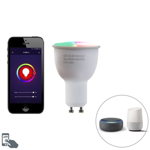 QAZQA Smart GU10 dimmable LED lamp 5W 300 lm 2200-4000K QAZQA Smart GU10 dimmable LED lamp 5W 300 lm 2200-4000K