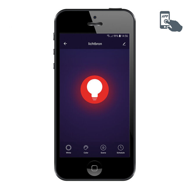 Smart GU10 dimbare LED lamp 5W 300 lm 2200-4000K