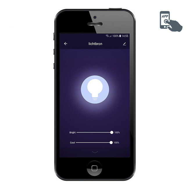 Lampe LED intelligente GU10 à intensité variable 5 W 300 lm 2200-4000 K