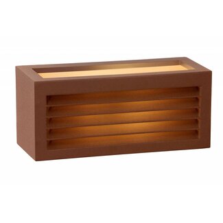 Lucide DIMO - Wall lamp Outdoor - 1xE27 - IP54 - Rust brown - 27853/01/97