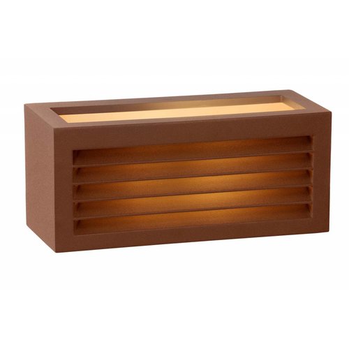 Lucide DIMO - Wandlamp Buiten - 1xE27 - IP54 - Roest bruin - 27853/01/97 Lucide DIMO - Wandlamp Buiten - 1xE27 - IP54 - Roest bruin - 27853/01/97