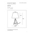 GITTA - Table lamp - Ø 17 cm - 1xE14 - Chrome - 47500/81/11